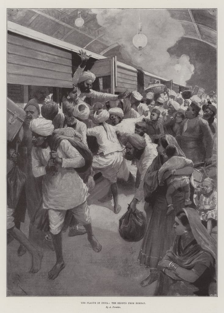 The Plague in India, the Exodus from Bombay